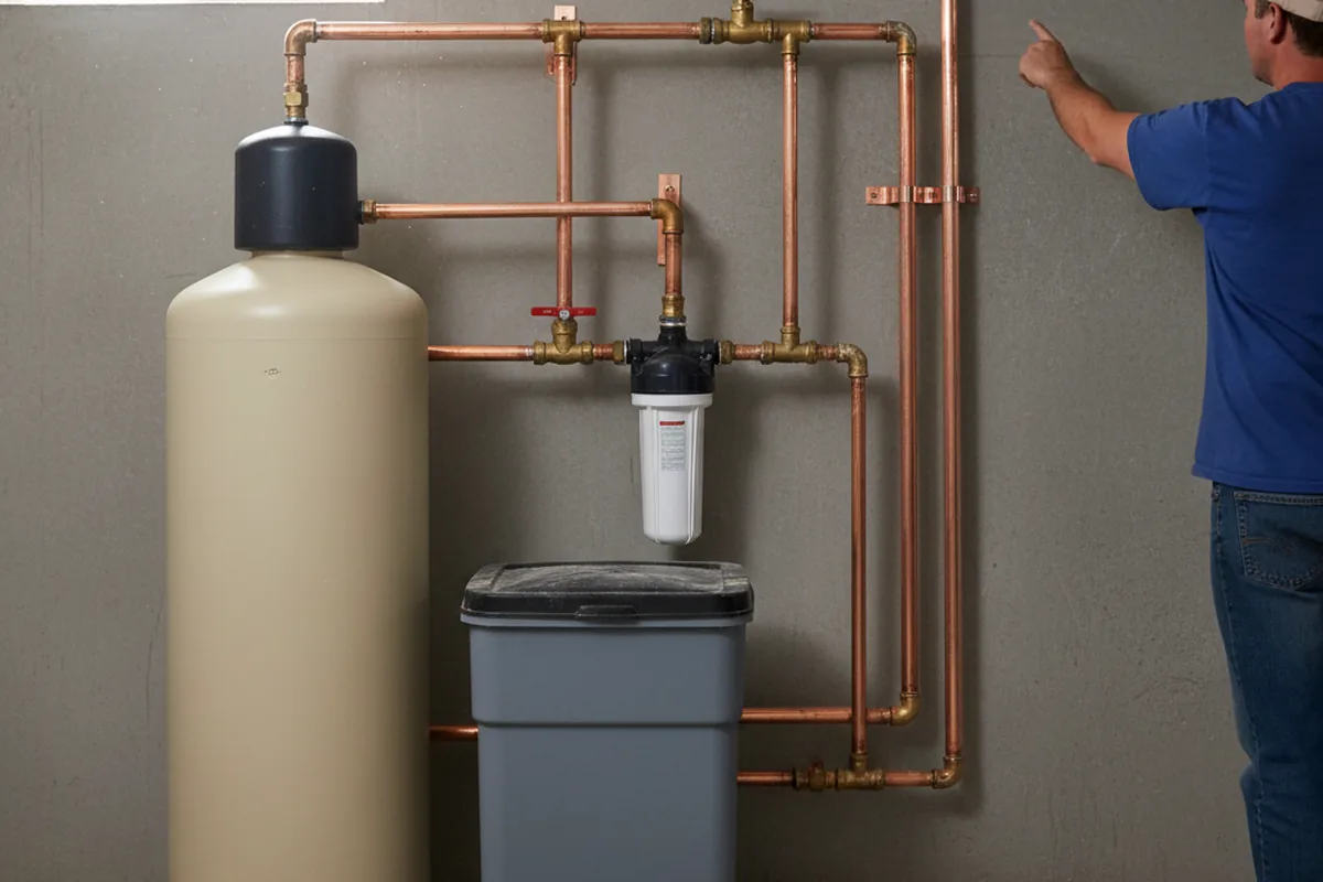 Whole-house water treatment system installed in Wann